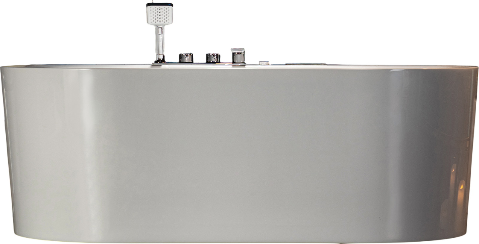 WOODBRIDGE Soaking Combination Tub 72 x 35 in. Whirlpool Air Massage Heated LED Display with Faucet New