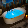 WOODBRIDGE Soaking Combination Tub 72 x 35 in. Whirlpool Air Massage Heated LED Display with Faucet New