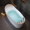 WOODBRIDGE Soaking Combination Tub 71 x 31.5 in. Whirlpool and Air Massage Heated with Faucet New