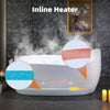 WOODBRIDGE Soaking Combination Tub 71 x 31.5 in. Whirlpool and Air Massage Heated with Faucet New