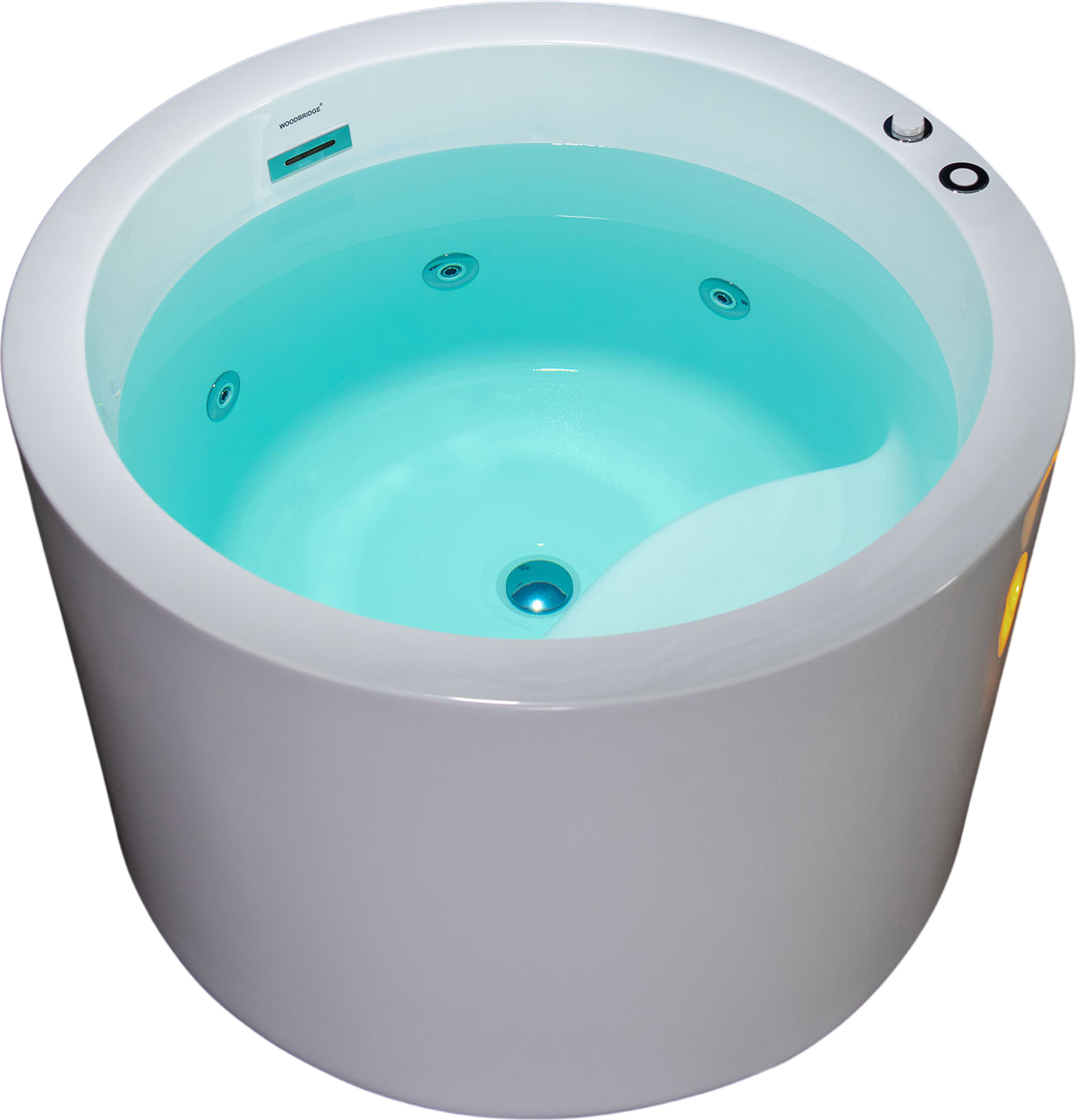 WOODBRIDGE BS0260 Round Bathtub 41 in. Whirlpool Heated Jetted with Pre-Molded Seat New