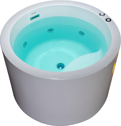 WOODBRIDGE BS0260 Round Bathtub 41 in. Whirlpool Heated Jetted with Pre-Molded Seat New