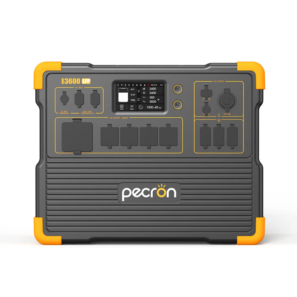 Pecron E3600LFP 3072Wh/3600W Portable Power Station Expandable App Control New