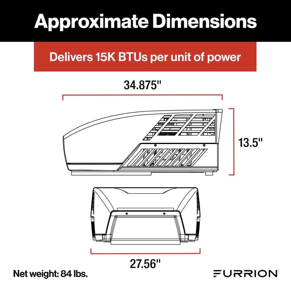 Furrion Chill HE RV Air Conditioner 15K Dual Fan (R32) New