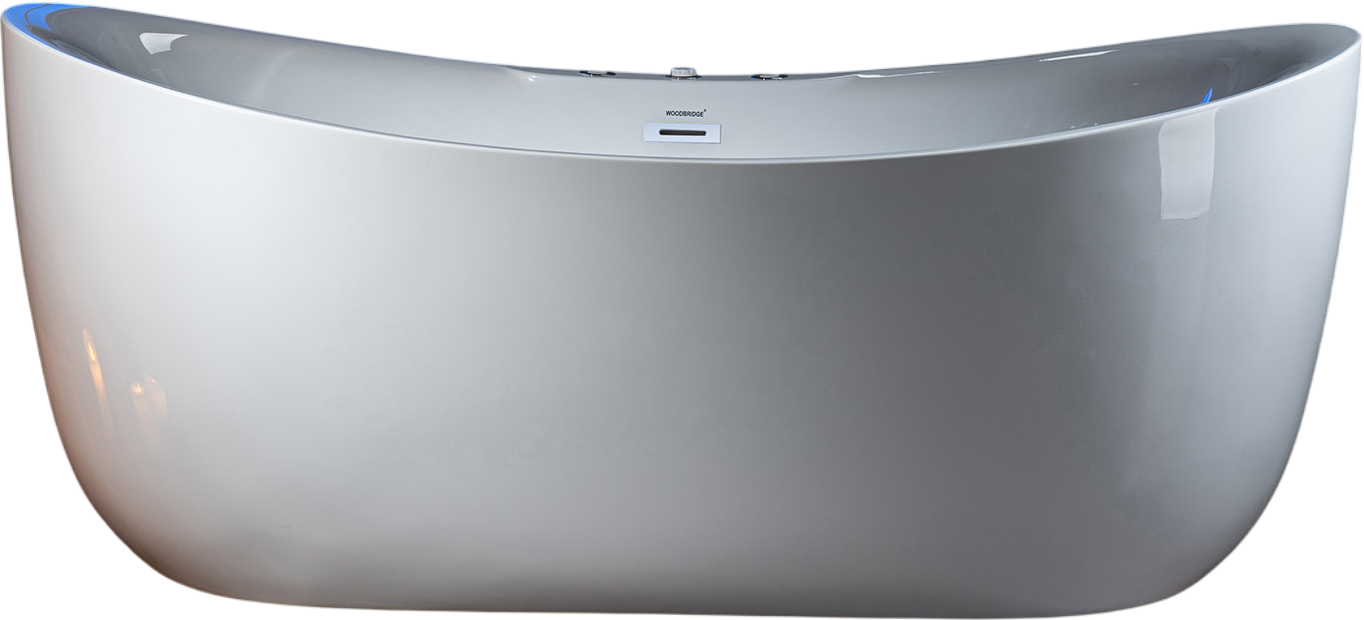 WOODBRIDGE BJ300 Combination Bathtub 71 x 31.5 in. Whirlpool and Air Massage Heated Double Slipper New
