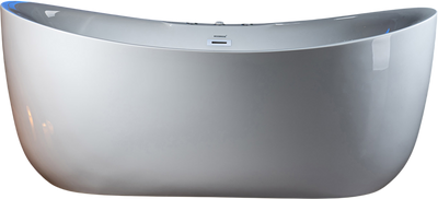 WOODBRIDGE BJ300 Combination Bathtub 71 x 31.5 in. Whirlpool and Air Massage Heated Double Slipper New