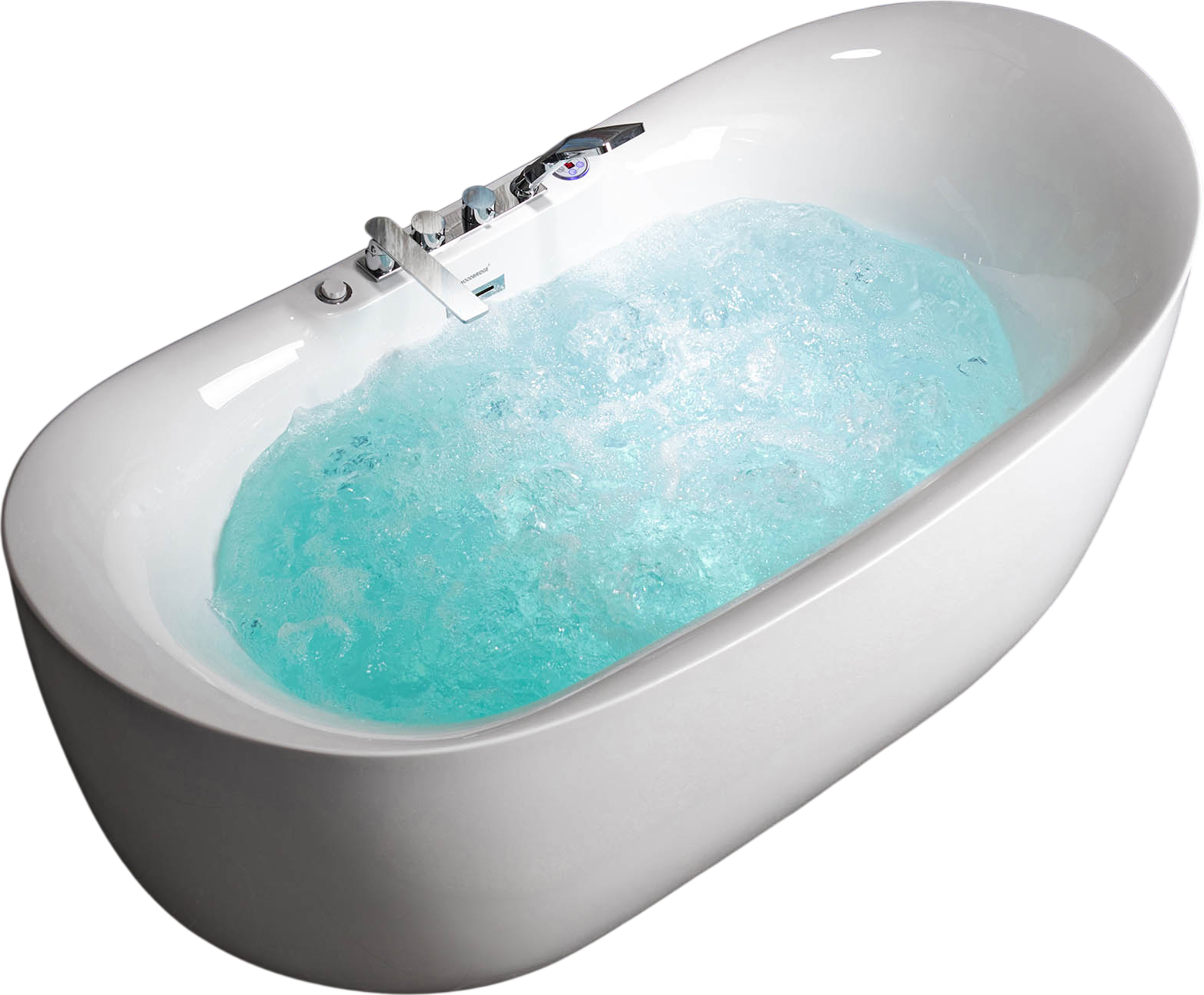WOODBRIDGE Soaking Combination Tub 72 x 35 in. Whirlpool and Air Massage Heated Chrome Faucet New