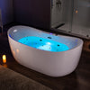 WOODBRIDGE Soaking Combination Tub 72 x 35 in. Whirlpool Air Massage Heated with LED Control Panel New