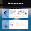 WOODBRIDGE Soaking Combination Tub 72 x 35 in. Whirlpool and Air Massage Heated Matte Black Faucet New