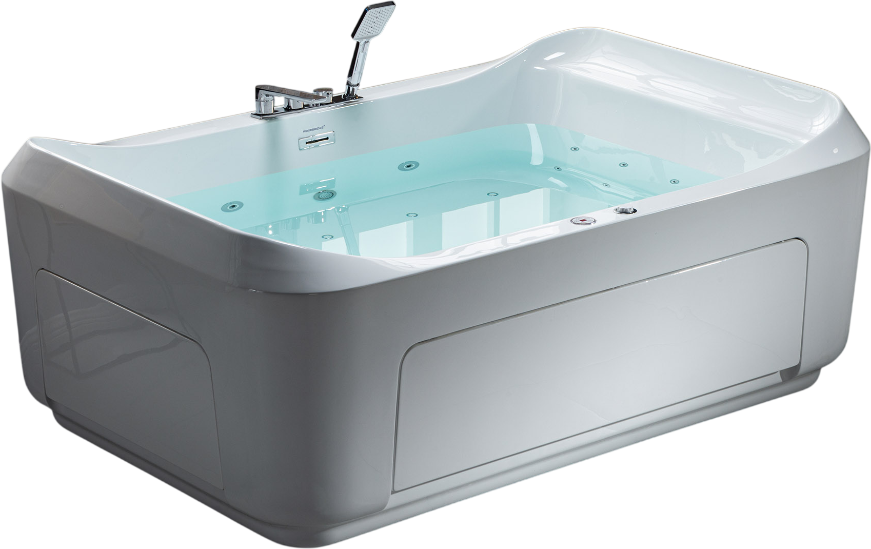 WOODBRIDGE BTS0091 Combination Bathtub 71 x 47 in. Hydrotherapy Whirlpool Air Massage New