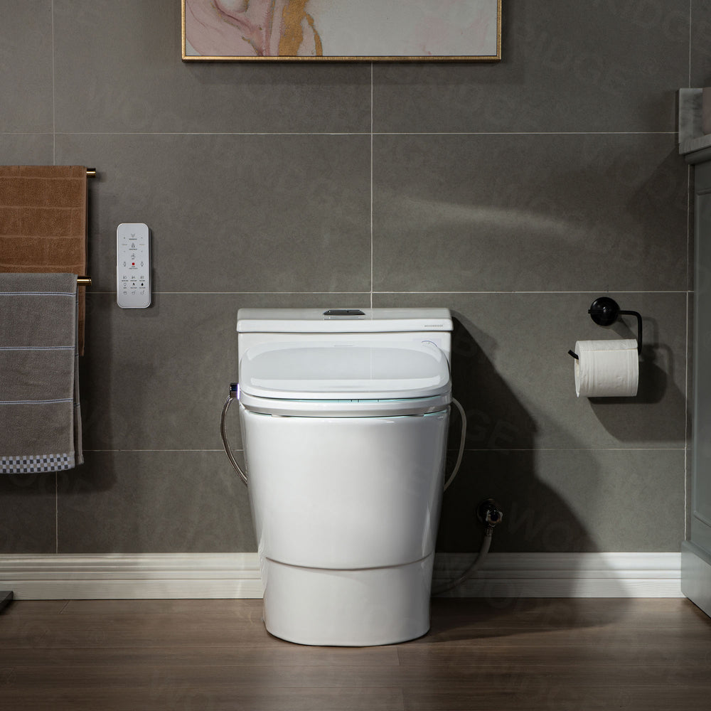 WOODBRIDGE T-0047 Toilet with Advanced Smart Bidet Dual Flush 1.1/1.6 GPF New