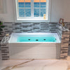 WOODBRIDGE Alcove Bathtub 60 x 30 in. Rectangle Whirlpool Heated Jetted with Right Drain Kit New