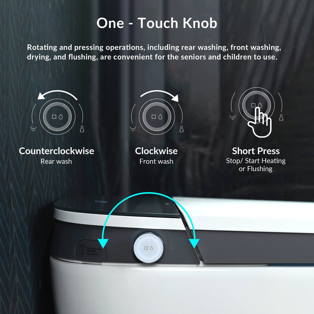 WOODBRIDGE B0930S Smart Bidet Toilet Dual Flush 1.1/1.6 GPF Auto Open/Close Heated Seat New