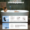 WOODBRIDGE Combination Tub 59 x 31.5 in. Whirlpool and Air Massage Inline Heater with Faucet New