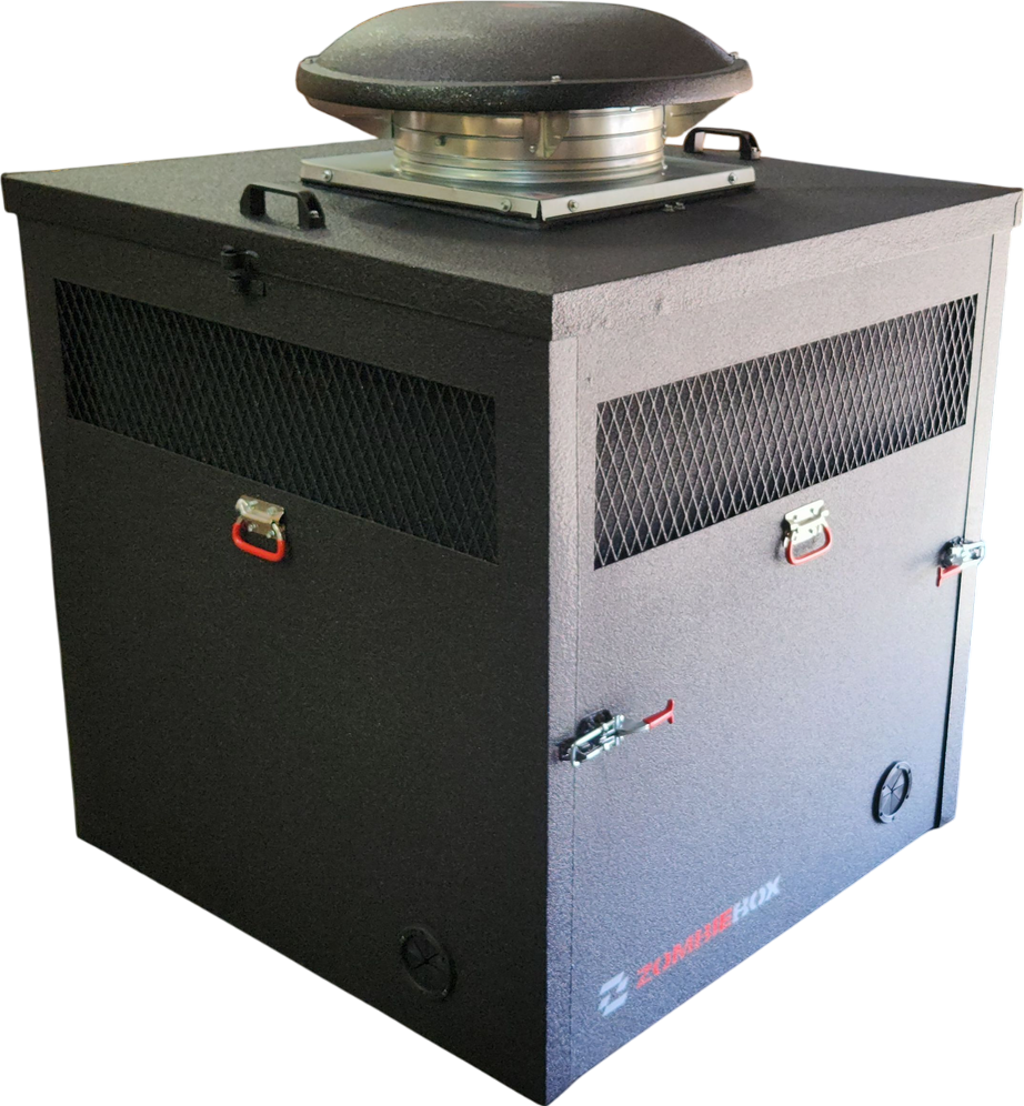 Zombiebox Lite Large Generator Enclosure Package with Box ZPipe Base Mat New