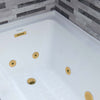 WOODBRIDGE Alcove Bathtub 60 x 30 in. Rectangle Whirlpool Heated Jetted with Left Drain Kit New