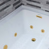 WOODBRIDGE Alcove Bathtub 60 x 30 in. Rectangle Whirlpool Heated Jetted with Right Drain Kit New