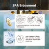 WOODBRIDGE Soaking Combination Tub 72 x 35 in. Whirlpool Air Massage Heated Gold Faucet New