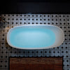 WOODBRIDGE EST0608 Freestanding Bathtub 66-7/8" L x 29-1/2" W Solid Surface Stone Resin Matte White New