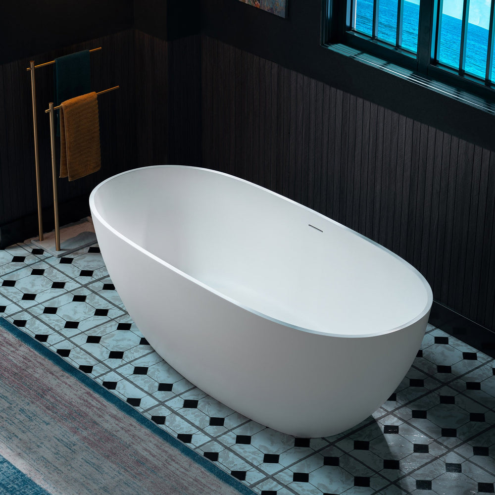 WOODBRIDGE MST0801 Freestanding Bathtub 63" Matte White New