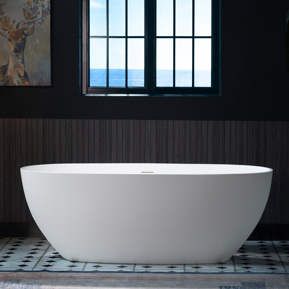 WOODBRIDGE MST0801 Freestanding Bathtub 63" Matte White New