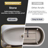WOODBRIDGE B0041-2.0 Freestanding Solid Surface Stone Resin Bathtub 59" Matte White New