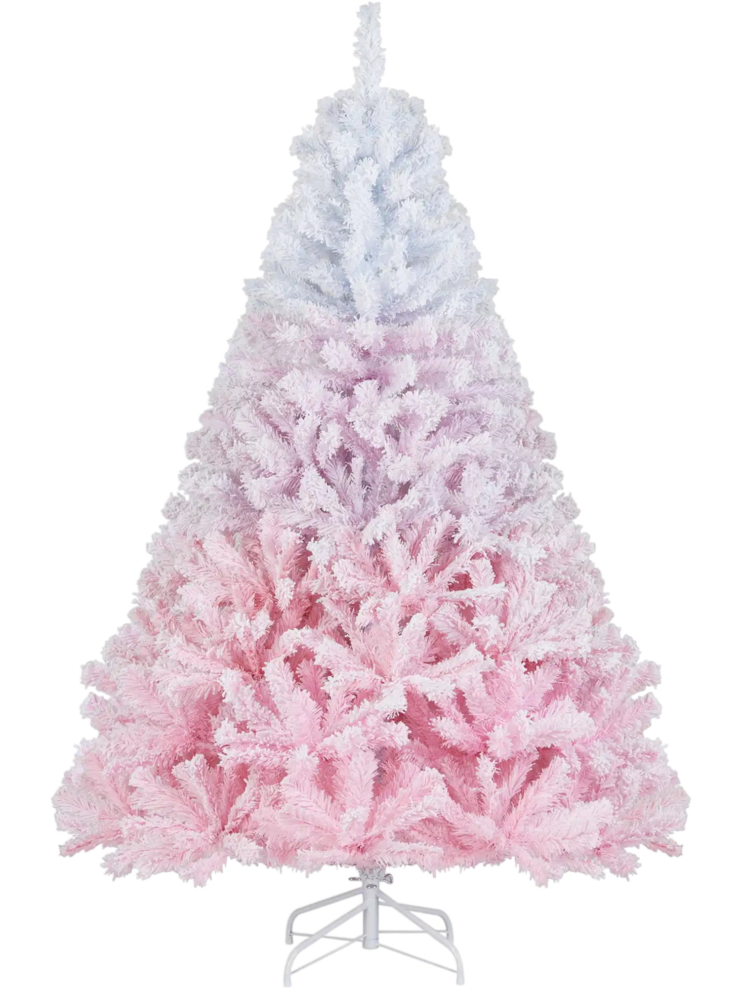 Costway Artificial Christmas Tree 456 Tips Folding Metal Stand 61598778 New