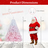 6FT artificial Christmas tree with gradient design and 456 branch tips, perfect for holiday decorating at home or.