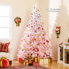 2025 New Artificial Christmas Tree with Folding Metal Stand and 456 Branch Tips-8 FT - Gallery View 1 of 10