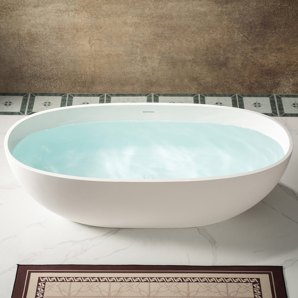 WOODBRIDGE MST0805 Freestanding Bathtub 71" Matte White New