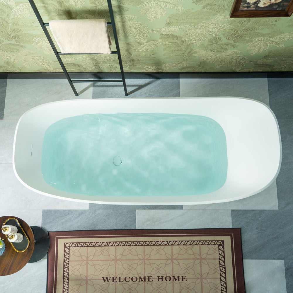 WOODBRIDGE MST0806 Freestanding Bathtub 71" Matte White New