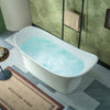 WOODBRIDGE MST0806 Freestanding Bathtub 71" Matte White New