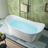 WOODBRIDGE MST0806 Freestanding Bathtub 71" Matte White New