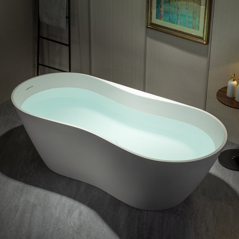 WOODBRIDGE MST0808 Freestanding Bathtub 71" L x 31-1/2" W Matte White New