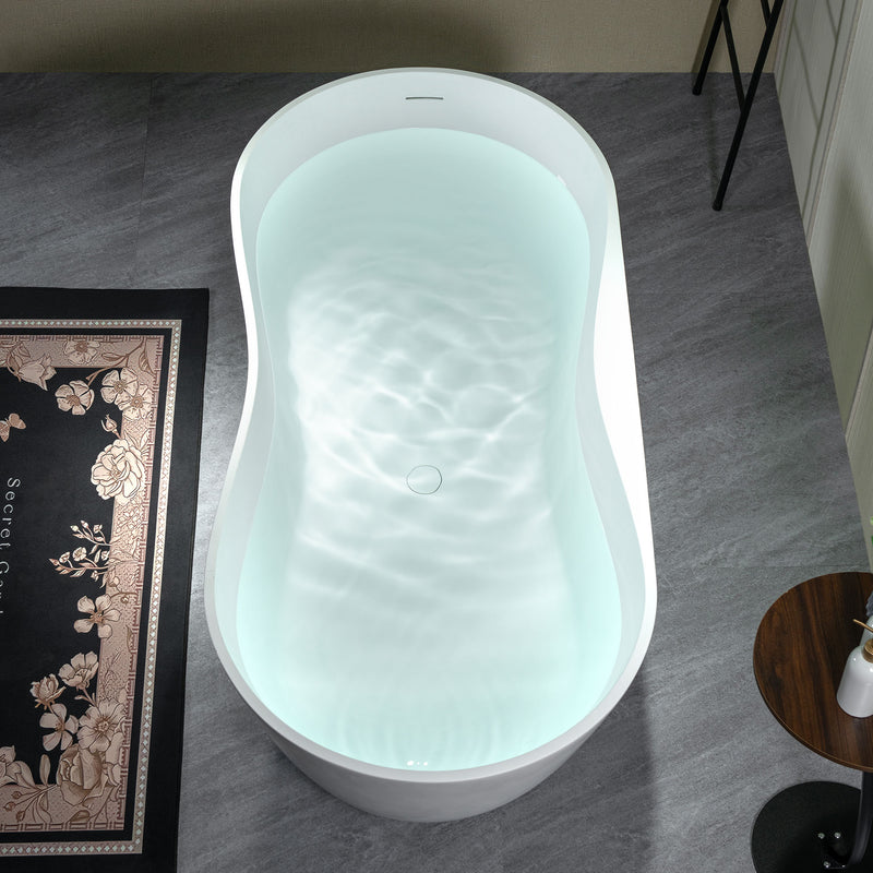 WOODBRIDGE MST0808 Freestanding Bathtub 71" L x 31-1/2" W Matte White New