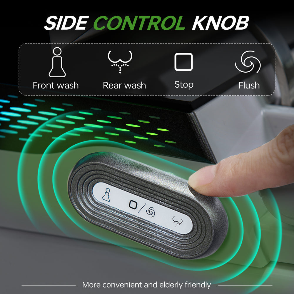 WOODBRIDGE GT076 Smart Bidet Toilet 1.28 GPF Auto Open Close Heated Seat Foam Shield New