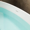 WOODBRIDGE B0044-2.0 Freestanding Solid Surface Stone Resin Bathtub 61" Matte White New