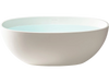 WOODBRIDGE B0044-2.0 Freestanding Solid Surface Stone Resin Bathtub 61" Matte White New