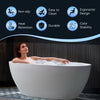 WOODBRIDGE MST0801 Freestanding Bathtub 63" Matte White New