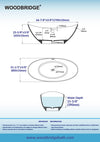 WOODBRIDGE MST0804 Freestanding Bathtub 67" Matte White New