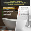WOODBRIDGE MST0804 Freestanding Bathtub 67" Matte White New