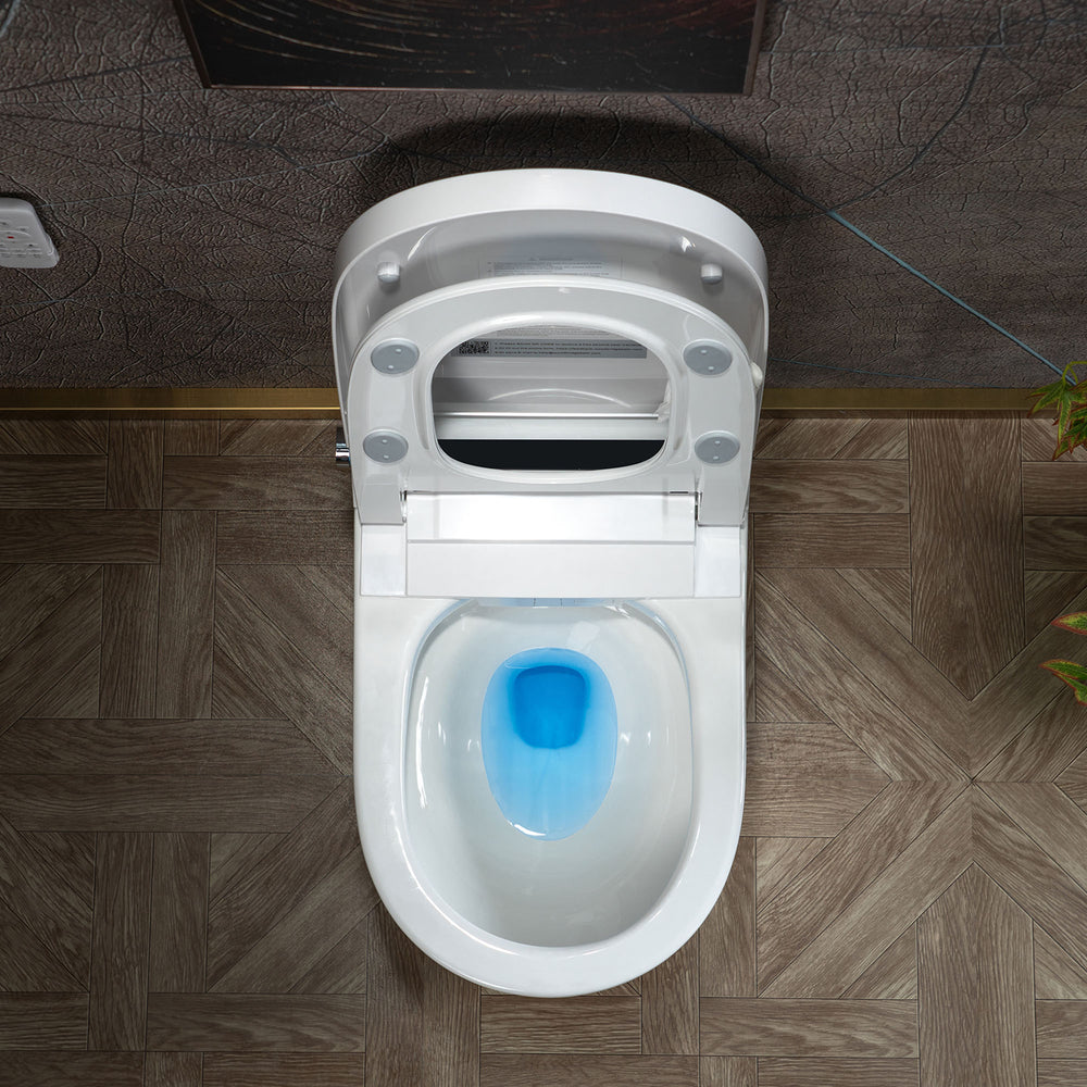 WOODBRIDGE GT090 Smart Bidet Toilet 1.28 GPF Auto Open Close Pulse Wash Heated Seat New