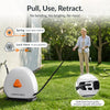 Giraffe Tools Ground-Mounted Retractable Irrigation Hose Reel 5/8 in 79ft Light Grey New