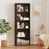 5-Shelf Storage Bookcase Modern Multi-Functional Display Cabinet Furniture-Walnut - Gallery View 1 of 10