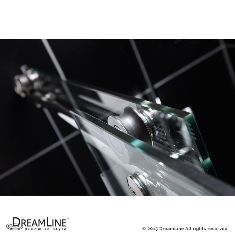 DreamLine Enigma-X Sliding Shower Door Frameless 44-48" W x 76" H Stainless Steel New