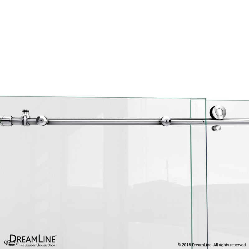 DreamLine Enigma-X Sliding Shower Door Frameless 44-48" W x 76" H Stainless Steel New