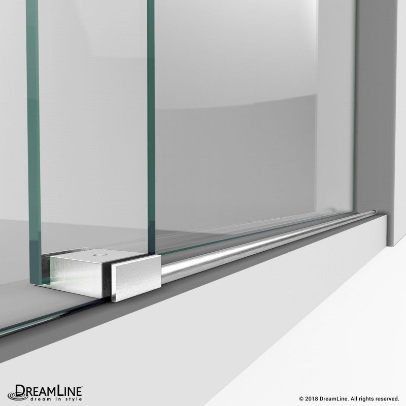 DreamLine Enigma-X Sliding Shower Door Frameless 44-48" W x 76" H Stainless Steel New