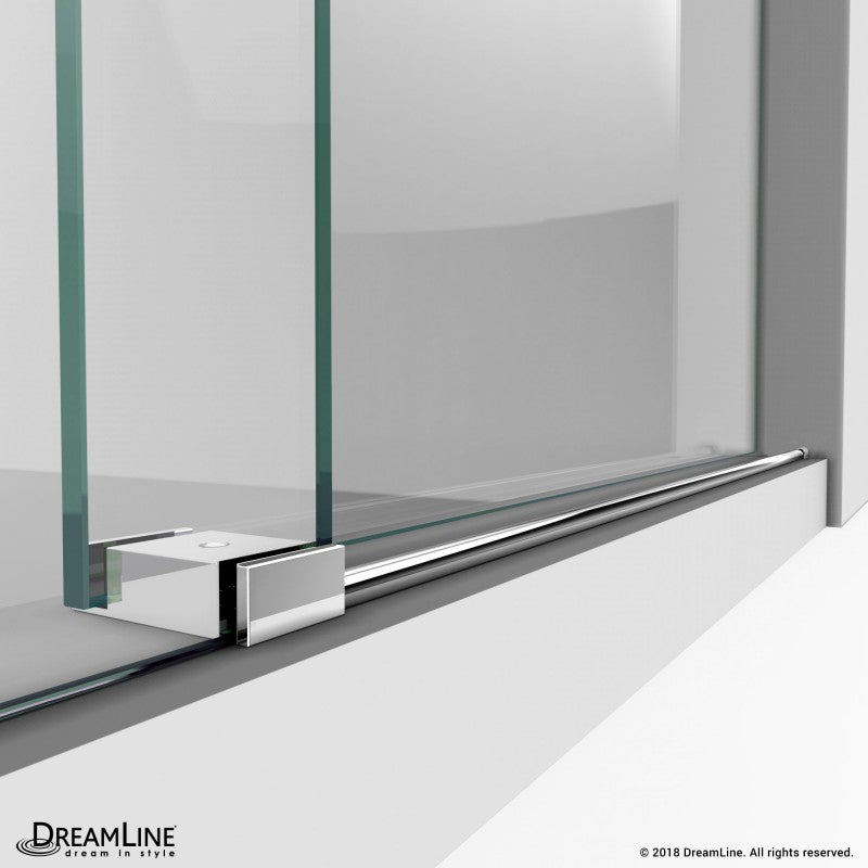 DreamLine Enigma-X Sliding Shower Door Frameless 44-48" W x 76" H Stainless Steel New