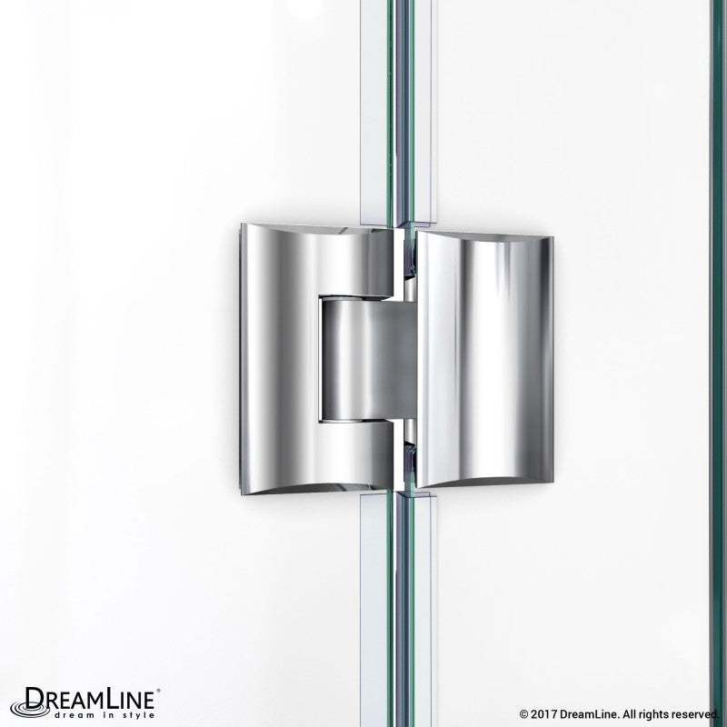 DreamLine Unidoor-X Hinged Shower Door Frameless 37.5-38" W x 72" H New