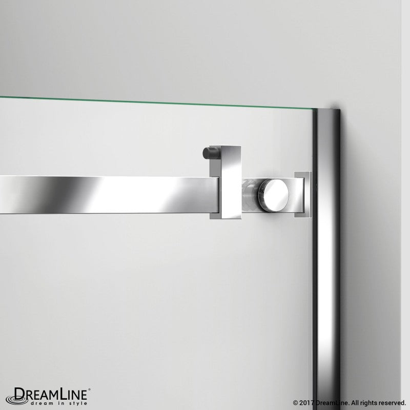 DreamLine Enigma Air Sliding Shower Enclosure 34.75" x 48.37" x 76" Brushed Stainless Steel New